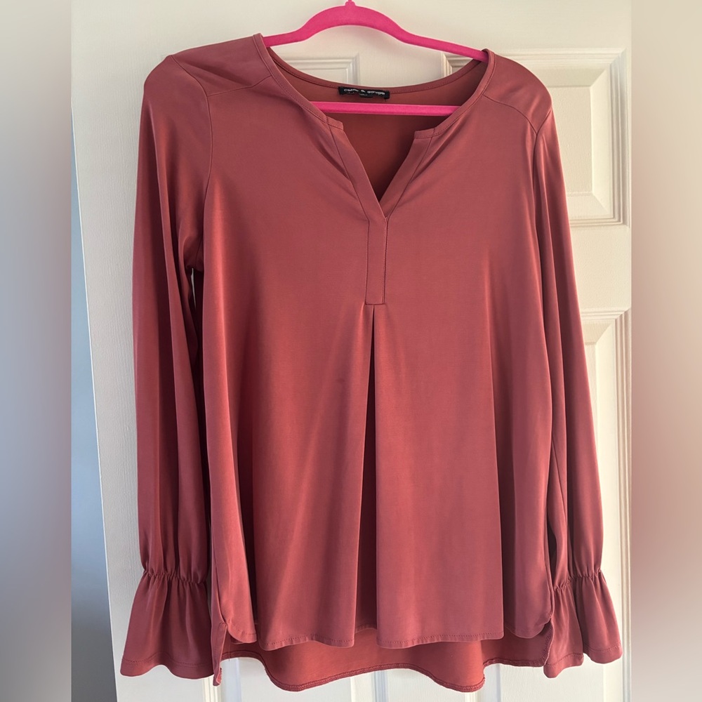 Copper flowy modal blend blouse